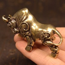 조각상 정원조각상 조형물 정원장식품 구리 월스트리트 투우 동상 사무실 데스크탑 행운의 풍수 장식 홈 장식 공예 빈티지 황동 황소 인형, [01] Bullfight