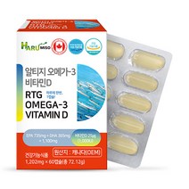 하루미소 알티지오메가3 비타미D 정제어류 30캡슐