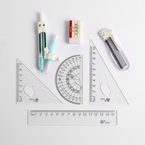 [우수상품]^^&&^^ 각도삼각자 삼각자세트 제도용삼각자 7종 방안삼각자 제도삼각자 제도자, 본상품
