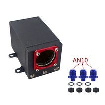 연료탱크 pqy - 60mm 외부 044 연료 펌프 탱크 레이싱 블랙 빌렛 알루미늄 an6 an8 an10 피팅 오일 캐치 캔 연료 서지 탱크