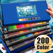 수체화펜 선물세트 수용성 색연필 미술 그림 색칠, 프로페셔널 세트 유성 72색 60개 무료