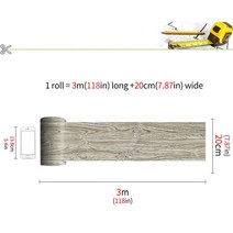 붙이는 벽지 셀프 웨인스코팅 템바보드 풀바른20x300 붙이는 나뭇결 바닥 스티커 PVC 이동식 현대적인 스타, 06 G