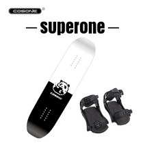 스노우보드데크 스노보드 스노우보드 세트 바인딩 cosone winter snow summer training 22 new ski snowboard training board, 팬더 베니어 단단한 바닥 + 리테이너, 99cm