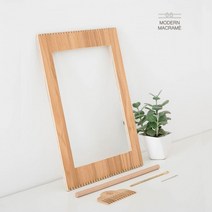 양말목 공예 티코스터 만들기 뜨개질 나무 배틀 직조틀 직조기 DIY키트 마크라메 재료, 소형(28 x 40)