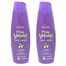 Aussie 가느다란 모발용 파라벤 프리 미라클 볼륨 샴푸 플럼 및 대나무 포함 355ml(12온스) (2팩)