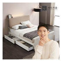 [금성침대 X 베드리움] [베드리움]수납 슈퍼싱글 서랍 침대+라텍스탑매트리스