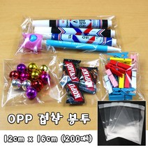 opp 접착 봉투 12cm x 16cm 200매 상품등 포장 빵봉투