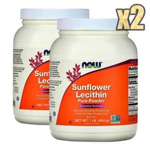 나우푸드 해바라기 레시틴 분말 454g 2개 세트 Lecithin