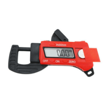 두께측정기 도금두께 피막두께 강판 천 시트 종이, 빨간색 디지털 두께 측정기+배터리 6개