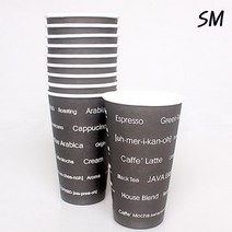 SM 친환경 일회용 핫컵 16온스 50P 480ml 홈카페 테이크아웃 핫컵 뚜껑컵 커피컵, 친환경 일회용 핫컵 40P
