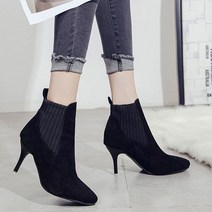 JTcorp. 둥근코 여성 워커부츠 스판 클래식 30대 하객슈즈 앵클부츠 2W9D423F