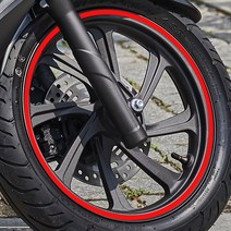 오토바이 자동차 휠스티커 림테이프 휠테이프 10인치 부터 19인치까지, 17인치, 파랑