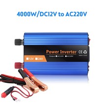 10000w 순수 정현파 인버터 12v 220v 자동차 태양광 24V 전압 변환기 어댑터, 01 4000w 12v-220v