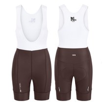 아덴바이크 여성용 Stack 빕숏 / 브라운 (Elastic Pad) 로드 자전거 하의 반바지