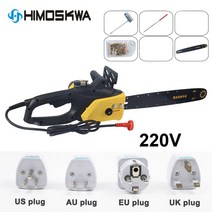 체인톱 허스크바나엔진톱 제노아엔진톱 나리온 전기 톱 톱질 가정용 고전력 2200w 다기능 플러그인 220V, 한개옵션0