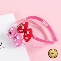 유치원 여아 미니마우스 헤어밴드 리본 머리띠 역할놀이 재롱잔치 아들생일