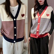 [위니걸] 하트 니트조끼