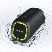 LG XBOOM Go 휴대용 블루투스 스피커 - LED 조명 및 최대 24시간 배터리 블랙, XG7QBK