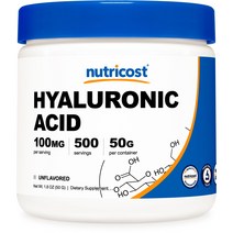 뉴트리코스트 히알루로닉 애시드 언플레이버드 글루텐 프리, 1개, 50g