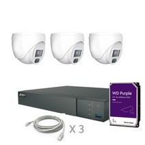 매장 4ch CCTV IP카메라 풀패키지 스마트폰 D3, 2TB