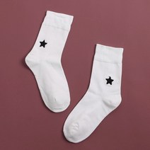 굿즈트리 [굿즈트리]별자수 여성용 중목 양말(화이트), 상세페이지 참조