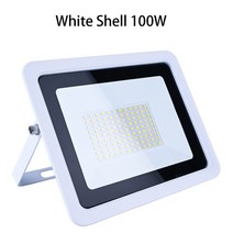 방폭등 LED 내압 산업용 천장 조명 50W 100W AC 220V IP68 방수 창고 차고 아주 밝은 작업등 상업용, [01] White Light 6000K, [02] White Shell 100W