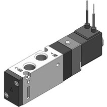KCC 공압솔레노이드밸브(5포트) KS210S-24V(싱글)