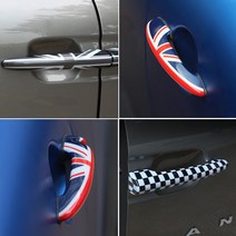 미니클럽맨 F54 사이드 룸미러 도어손잡이 포인트커버, 02. BLACK JACK, C TYPE (ROOM MIRROR)