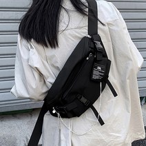 낭만라운지 스트릿08 남여공용 힙색 메신저백