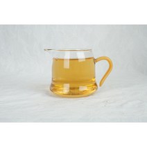 한차원 예쁜 컬러 손잡이 유리숙우 350ml(2종), 브라운