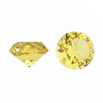 유리문진 플라워 문진 권사패 다양한 색상 크리스탈 유리 다이아몬드 장식 컷 거대한 보석 웨딩 크리스마스 생일 장식품 선물, [05] 80mm, [06] topaz