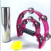 핸드 터치 핸드벨 종 리듬 악기 Wrist Bells Kids Jingles Shake Rattles Toy Percussion Educational Baby, 02 pink