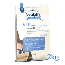사나벨 어덜트 송어 고양이사료 2kg, 단품, 단품