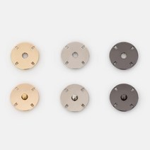 아일렛 스냅&똑딱단추 티단추 와샤_사이즈&컬러, 타이니18mm_메탈그레이, 5. 스냅단추