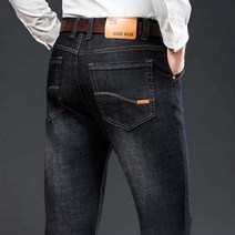 남자 나들이 패션 겨울 기모 데님 팬츠 예쁜 청바지