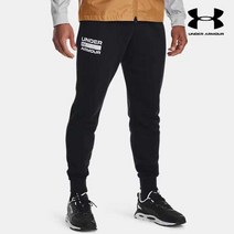 언더아머 언더아머 남성 UA 라이벌 플리스 시그니처 조거 기모 팬츠 트레이닝복 바지 1366366-001
