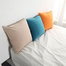 조브라운 스웨이드 무지 디자인 쿠션 소파 쿠션, 머스타드