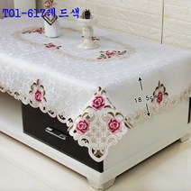 SKANDSALO 식탁보 거실 티테이블 직사각형 유럽풍 레이스 테이블보 패브릭 티테이블보 모던 심플 정사각형, T01-617레드색, C04-직사각형 136*198cm