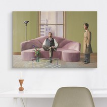 더 아트 컴퍼니 데이비드 호크니 명화 그림 인테리어 캔버스 액자 22종, 17. DH-헨리 겔트잘러와 크리스토퍼 스콧