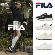FILA 23FW 최신상 스파이크리스 다이얼 골프화 여성 (천연소가죽)