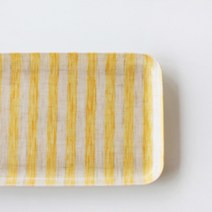 포그린넨 트레이 S 헨리 옐로 스트라이프, 1개