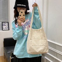 데일리 여성 에코백 숄더백 데일리백 골덴 코듀로이 학생 여자 가방