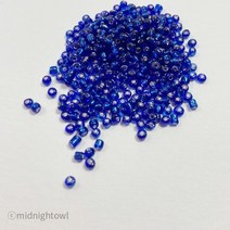 미드나잇오울 우정 | 커플팔찌 만들기 2mm 펄 시드비즈 비즈공예 재료 우정 커플 팔찌시드비즈, 1개, 파랑