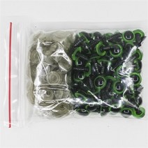 믹스 컬러 플라스틱 눈 아미구미 인형 장식 액세서리 8mm/10mm 100 개 Diy 키트 공예 테디 베어 안구, 03 green_01 8mm 100pcs