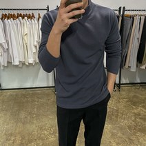 남자하프넥니트 골지스판 반목 폴라