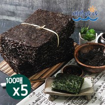 청정 완도 특산물 전장 곱창김 100매 x 5봉 LAOG5H, 단품, 단품