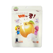해호 뽀로로 동결건조과자 배가 쿵 천연 과일칩 15g, 8개