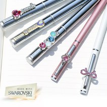 베르티니 볼펜 선물세트 프리미엄 명품 볼펜 각인 스와로브스키 스톤 SWAROVSKI 진급 취업 교수님 어버이날 생일 선물, 4. 썬플라워 블루