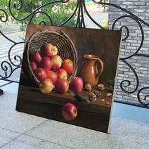 캔버스천데코사각액자53×45.5_빨간사과정물화