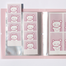 인생네컷 파일 콜북 하루필름 셀픽스 앨범 4X6 동시 수납, 옐로우